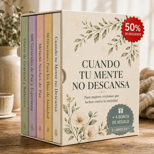 CUANDO TU MENTE NO DESCANSA + 4 LIBROS DE REAGLO 🎁